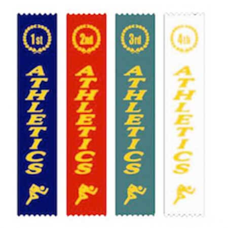 award athletics ribbons 1st 2nd 3rd 4th