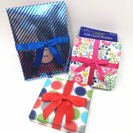 present bow ribbon decoration design wrapping